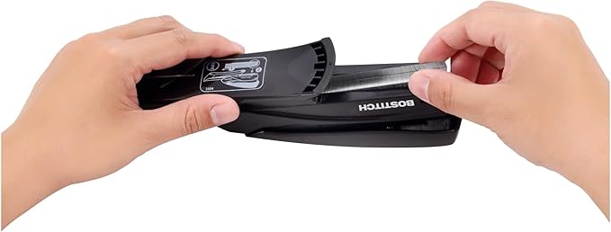 Bostitch Office Inspire 20 Sheet Stapler - One Finger, No Effort, Spring Powered Stapler - Black (1423)