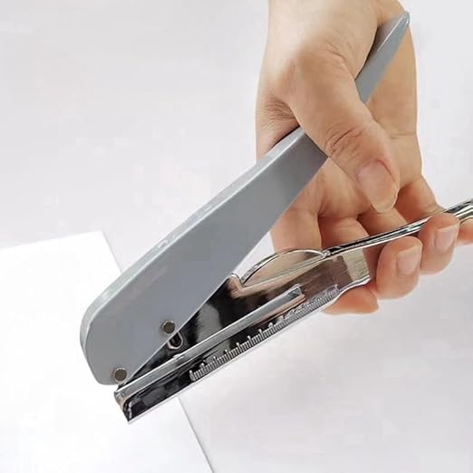 Single Hole Punch, Heavy Duty Hole Puncher Handheld Paper Puncher Small Hole Punch for Crafts Cards Paper Tags Scrapbook-1/8 inch (3mm)