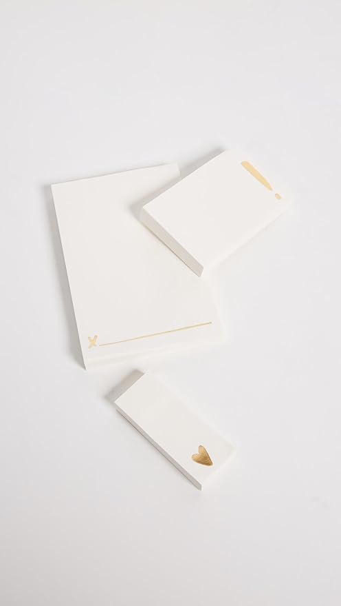 Kate Spade New York Women's Sticky Note Set, Flamingo Dot Gold (176255)