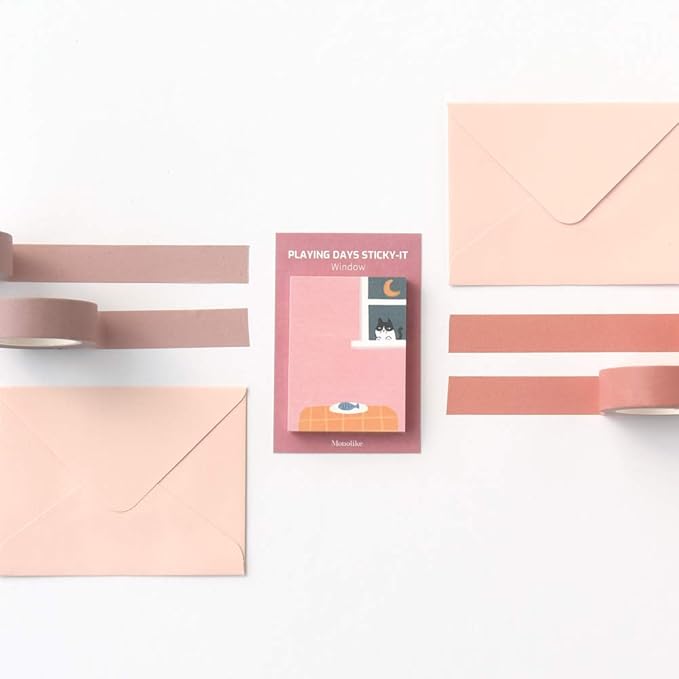 Monolike Playing Days Sticky-It - 5p Set Self-Adhesive Memo Pad 50 Sheets