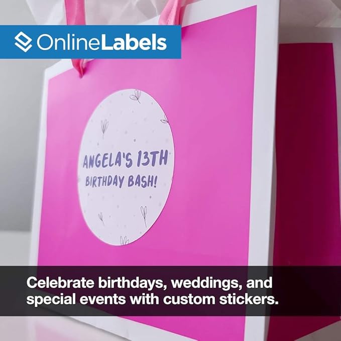 3 Inch Round Labels - Pack of 150 Circle Stickers, 25 Sheets - Inkjet or Laser Printer - Online Labels