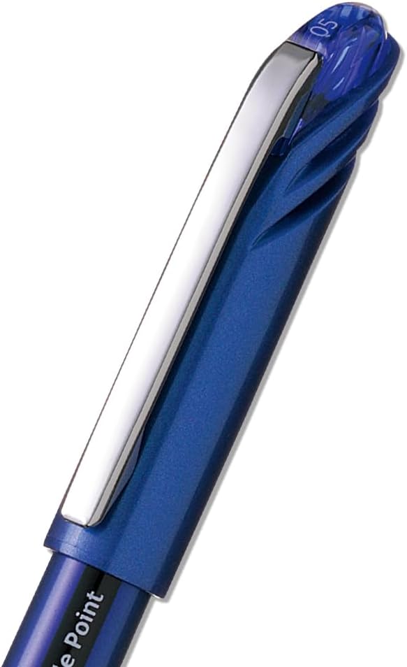 Pentel BLN25C EnerGel NV Liquid Gel Pen, .5mm, Blue Barrel, Blue Ink, Dozen