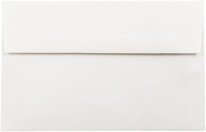 JAM PAPER A10 Strathmore Invitation Envelopes - 6 x 9 1/2 - Bright White Wove - 50/Pack