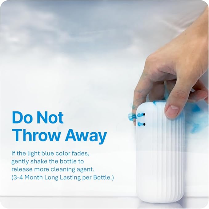 Fresh & Fresh Automatic Toilet Bowl Cleaners - 4 Bottles(UPTO 2500 FLUSHES/Bottle), Commercial and Residential Cleaner 3-4 MONTH Lasting Toilet Bowl Cleaner Bottle