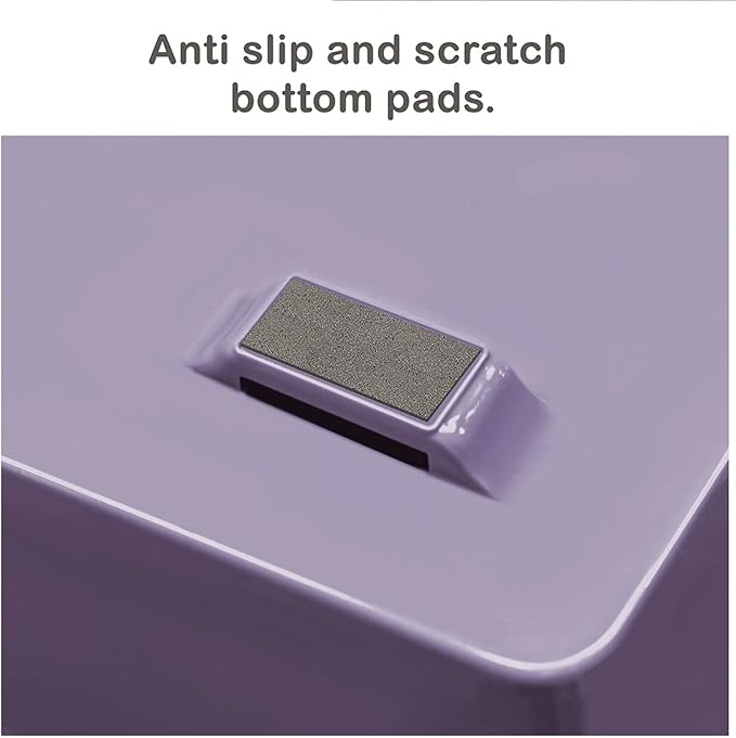 Acrimet Facility 4 Tier Letter Tray, Side Load, Letter Size/A4, Desktop File Organizer, Plastic (Solid Purple)