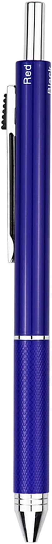 DUNBONG 4 in 1 Multicolor pen, Metal Cased Multifunction Pen, 0.5mm Mechanical Pencil, Red, Blue and Black Ball Pen, 1-Count (Blue)