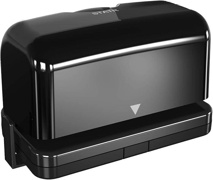 Electric 2 Hole Punch,VEYETTE Black Hole Punch,Punches Up to of 12-15 Sheets Paper, AC or Battery