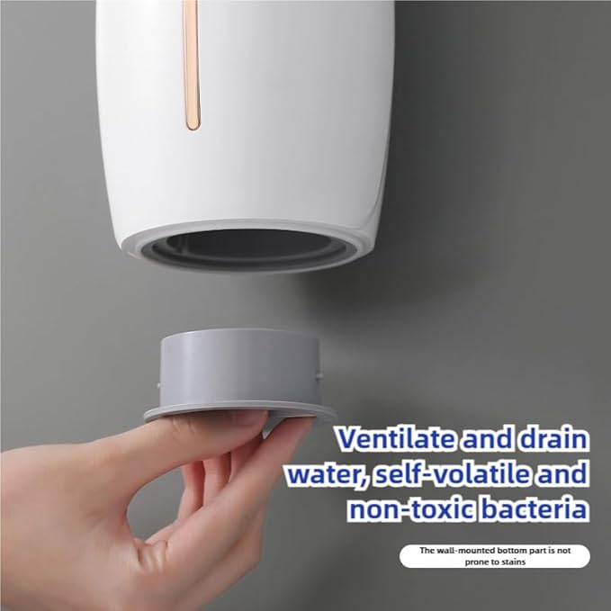 Modem Wall Mounted Toilet Brush and Holder Set Self Cleaning Bowl Toilet Brush with Soft and Durable Bristles for Bathroom Cleaning, Can Standing (White Grey)