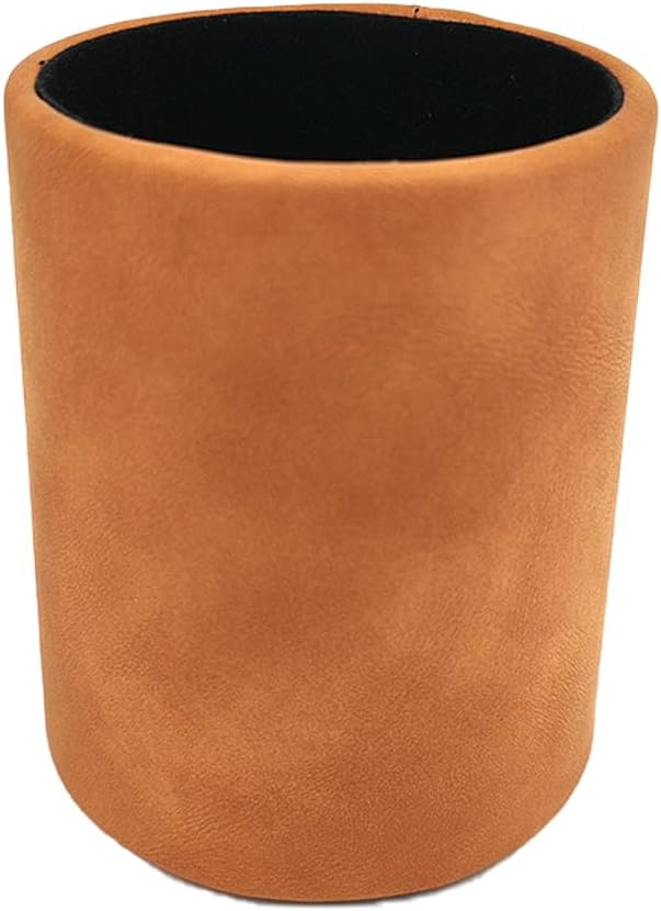 Pen Pencil Holder Cup Container Leather Desk Organizer Stand Decor Brush Scissor Holder Decoration Office Desk Home School