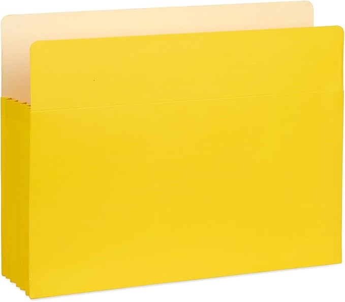 Blue Summit 10 Expanding File Pockets, Accordion File Folders Letter Size, 5.25” Expandable Pockets, Assorted Colors