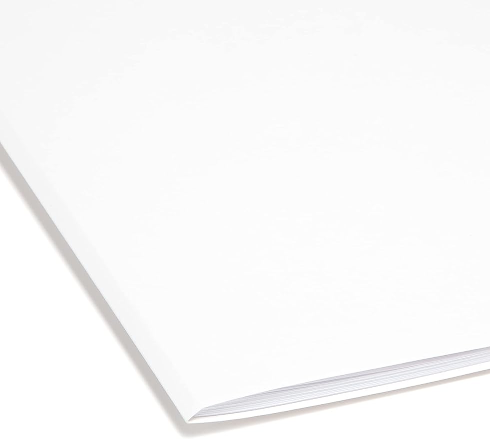 Smead File Folder, Reinforced 1/3-Cut Tab, Legal Size, White, 100 per Box (17834)