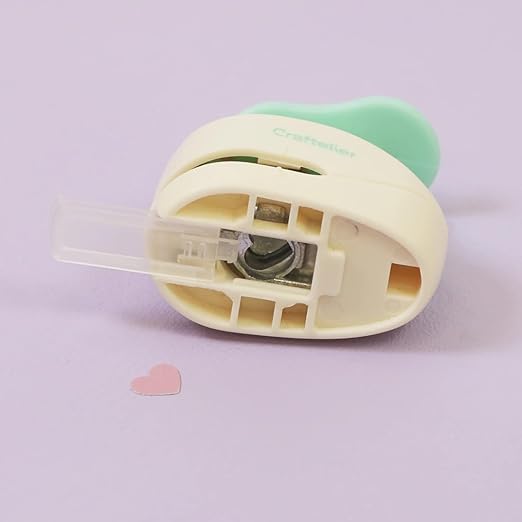 Craftelier - 3/8 Inch Heart Hole Punch with Lever Press | Hole Puncher for Paper Crafts | Heart Punch for Scrapbooking, DIY Cards & Journals | Hole Puncher for Paper & Cardstock.