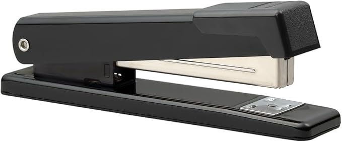 Bostitch Office Classic Metal Desktop Stapler, 20 Sheet Capacity, Dual Clinch, Opens for Tacking, Full-Strip, Black, 3-Pack