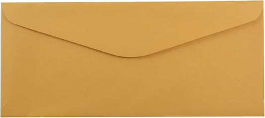 JAM PAPER #14 Envelopes - 5 x 11 1/2 - Brown Kraft Manila - Bulk 1000/Carton
