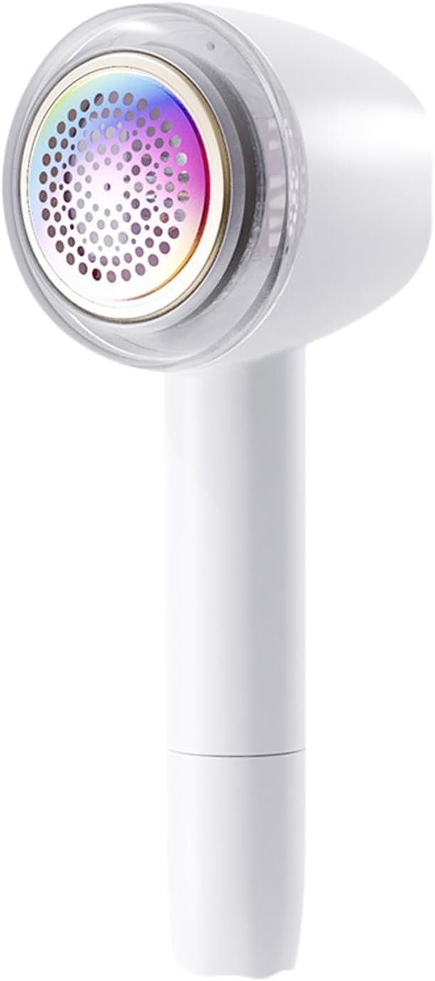 Fabric Lint Shaver, Clothes Fuzz Shaver, USB Powered Shaver and Lint Brush 2 in 1, Laundry Supplies to Remove Fuzz, Lint Balls, Pills On Clothes, Sweater, Seat Mat, Sofa, Furniture, Bedding (White)