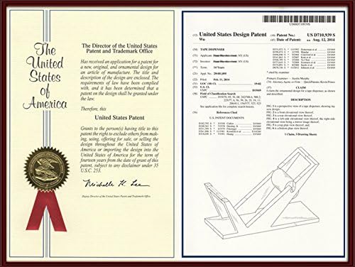 Patented Modern Art Tape Dispenser St202 Stainless Steel Silver Color High-end Desk Accessory Office Organizer Adhesive Transparent Cutter Holder Christmas Fathers Valentines Day Gift.