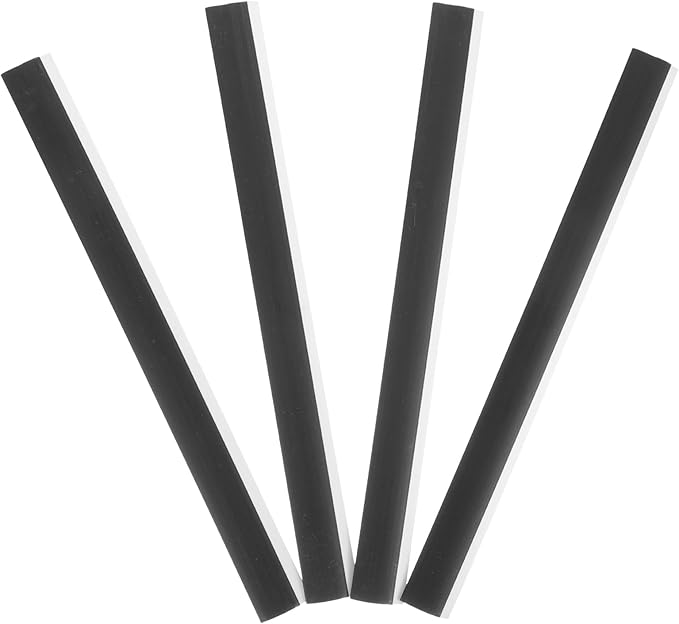 Uonlytech 4pcs Dustpan Rubber Lip Dustpan Rubber Edge Replacement Lip for Dustpan Rubber Lip for Dustpan Dustpan Edge Dustpan Repair Finishing Garbage Shovel Rubber Strip Scrub