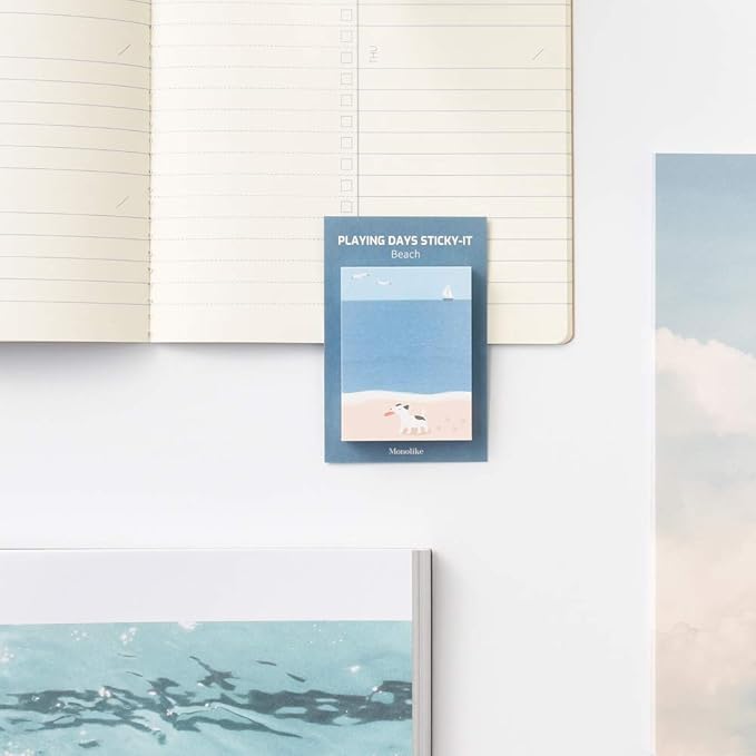 Monolike Playing Days Sticky-It - 5p Set Self-Adhesive Memo Pad 50 Sheets