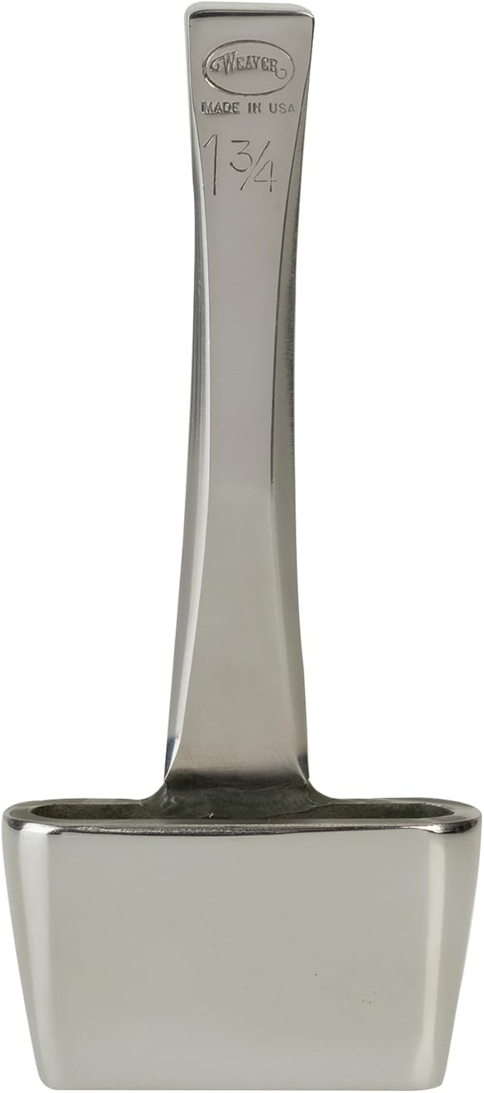 Weaver Supply Steel Oblong Leather Punch, Polished Hole Puncher for Cutting All Kinds of Webbing and More, Professional Punching Tool