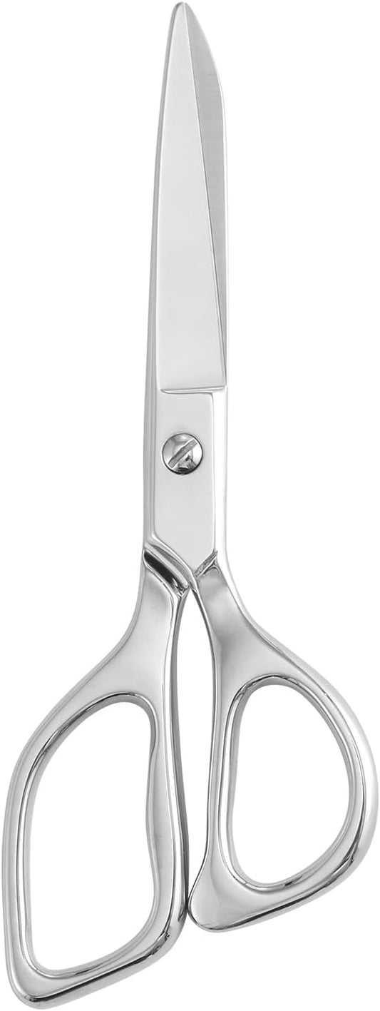 LIVINGO Small Fabric Sewing Scissors - 6" Professional Tailor Stainless Steel Ultra Sharp Metal Forged Shears, Crafting Scissors for Cloth Felt Canvas, Multipurpose for Dressmakers