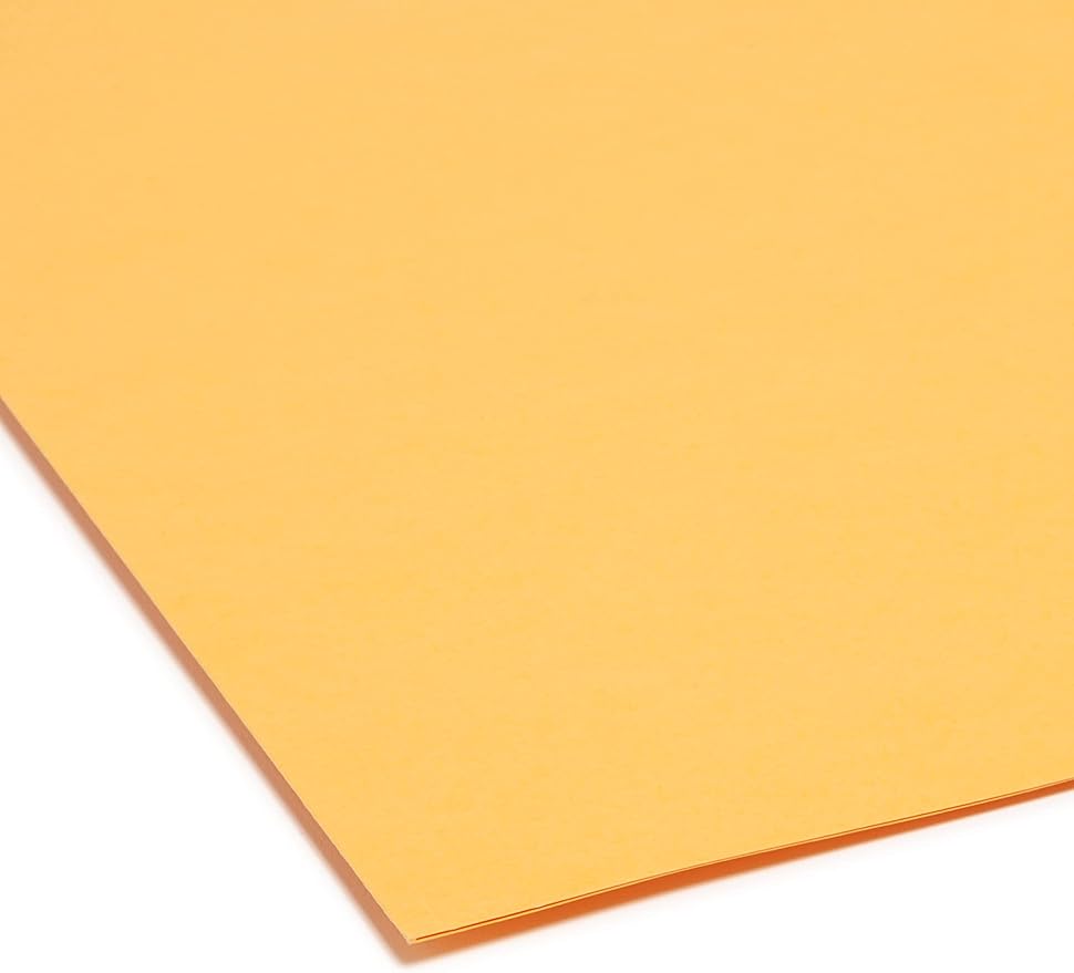 Smead File Folder, Reinforced 1/3-Cut Tab, Legal Size, Goldenrod, 100 per Box (17234)