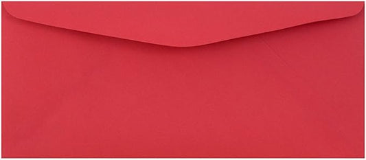 JAM PAPER #9 Business Colored Envelopes - 3 7/8 x 8 7/8 - Red Recycled - Bulk 500/Box