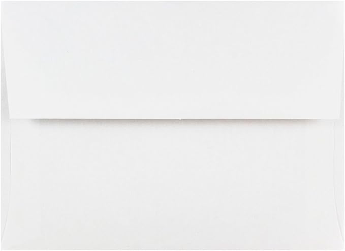 JAM PAPER A6 Invitation Envelopes - 4 3/4 x 6 1/2 - White - 50/Pack