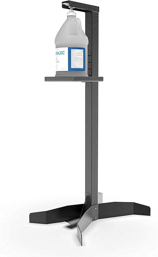 Foot Operated Hand Sanitizer Stand, Freestanding Fully Adjustable Hand Sanitizing Station for Commercial and Industrial Use