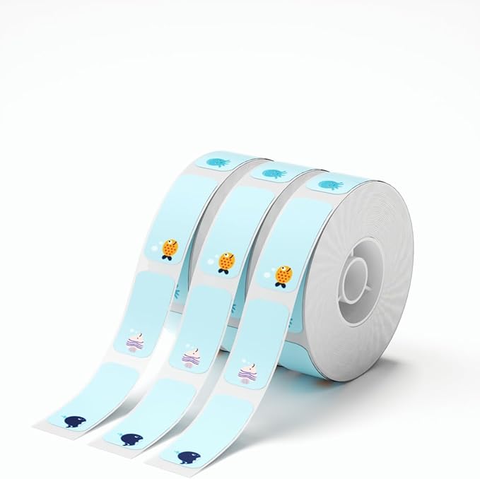 NIIMBOT D11 D110 Label Maker Tape Adhesive White Label Paper Compatible for NIIMBOT D11 D110 Label Printer (SEA)