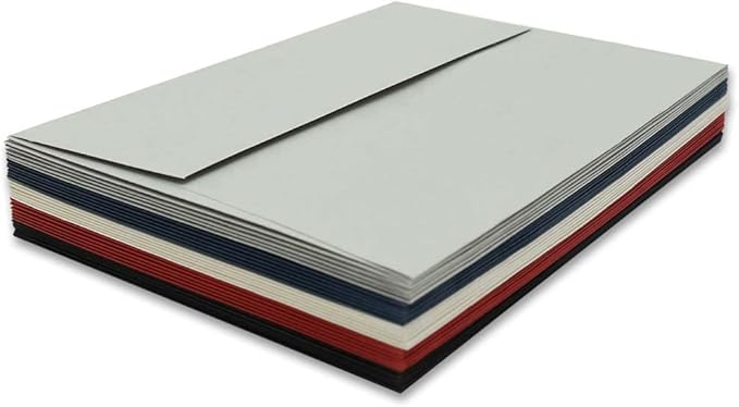 A7 Gray Invitation 5x7 Envelopes - Self Seal, Square Flap,Perfect for 5x7 Cards, Weddings, Birthday, invitations, Graduation, Baby Shower, 5.25 x 7.25 Inches, 100 Pack, (Gray)