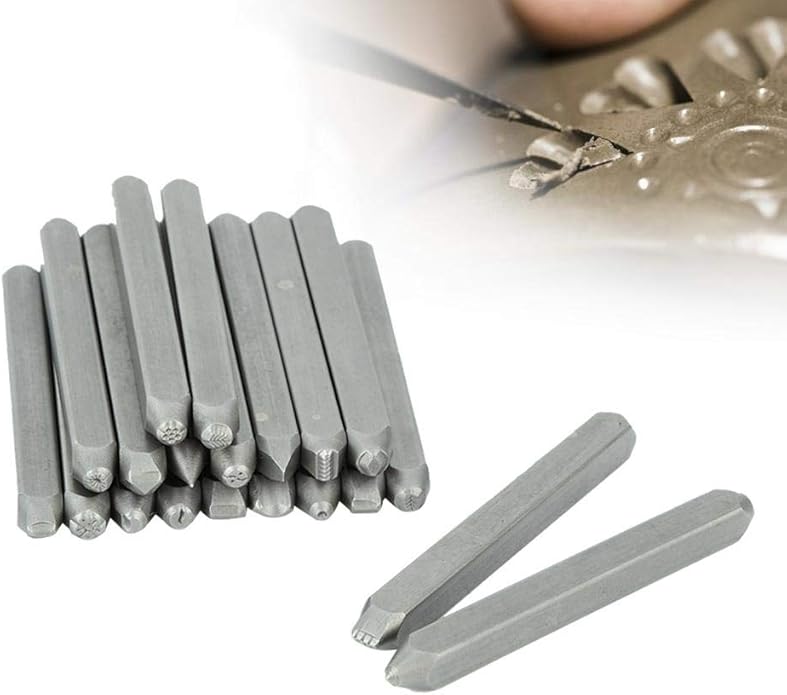 Carbon Steel Flower Hole Punch Set - Metal Stamp Punch Tool for Jewelry