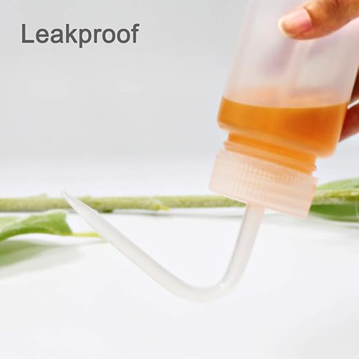 ULAB Scientific Wash Bottle Set, 1 of Each for Self-Venting Safety Wash Bottles of Distilled Water and Acetone, Vol.500ml, LDPE Material, 1pc of General Wide-Mouth wash Bottle, LDPE Material