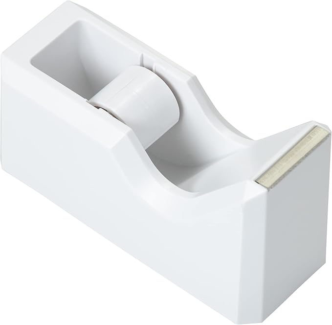 JAM PAPER Colorful Desk Tape Dispensers - White - Sold Individually