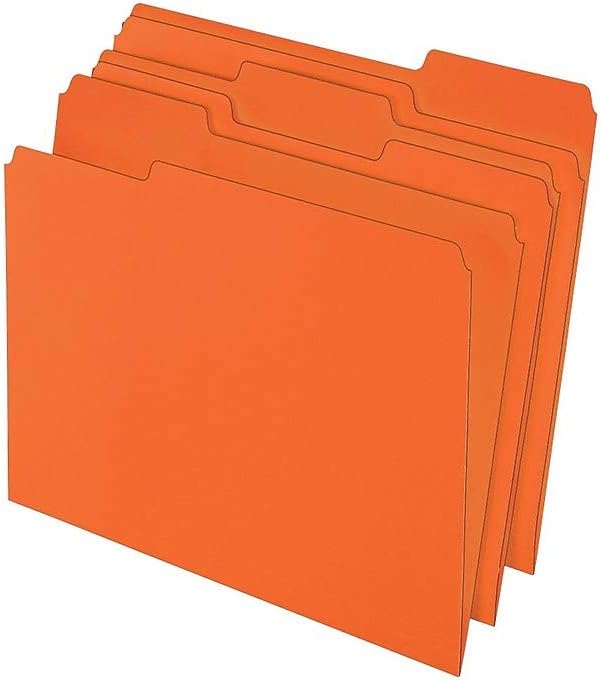 Staples File Folders, 1/3-Cut Tab, Assorted Position, Letter Size, Perfect for Home, Office, Classroom, 250-Pack, Assorted Colors