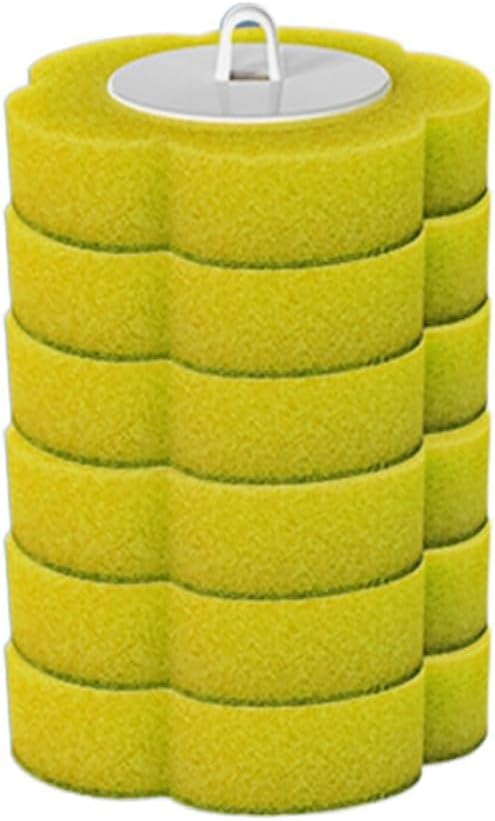 Disposable Toilet Brush, Disposable Toilet Cleaning Tool Set with Holder & Refills, Toilet Brush Holder with Extended Handle and 18 Pcs Brush Refills for Bathroom (Lemon Flavor - Brush Head Only)