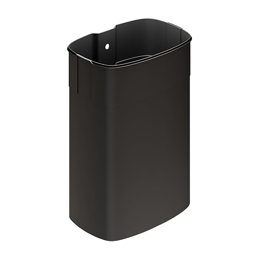 Garvee 13 Gallon / 50 Liter Metal Kitchen Trash Can with Lid, Large Rustproof Garbage Can for Kitchen, Step-on Trash Bin with Inner Bucket, Rear Handle, Soft Close Lid, Black