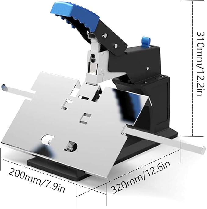 TFCFL Heavy Duty Desk Saddle Stapler, 60 Sheet Capacity, 3000 PCS 23/6mm Staple, Industrial, Functional Style