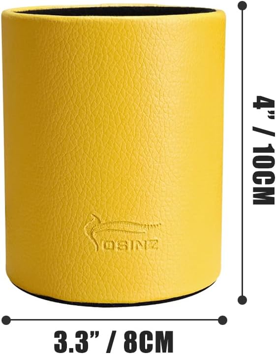 Pen Pencil Holder Cup Container PU Leather Desk Organizer Stand Decor Brush Scissor Holder Decoration Office Desk Home School