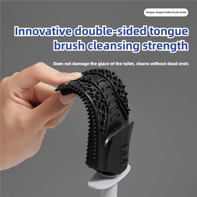 Compact Storage Toilet Brush and Holder Set Plunger,Bathroom Accessory Toilet Cleaning Brush, Ergonomic Handle, Deep Cleaning Toilet Bowl Brush Holder, with Hook for Wall Mounting, White