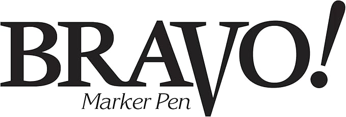 6 PENS Pilot Bravo Liquid Ink Marker Pen, Bold Point, Black (PIL11034)