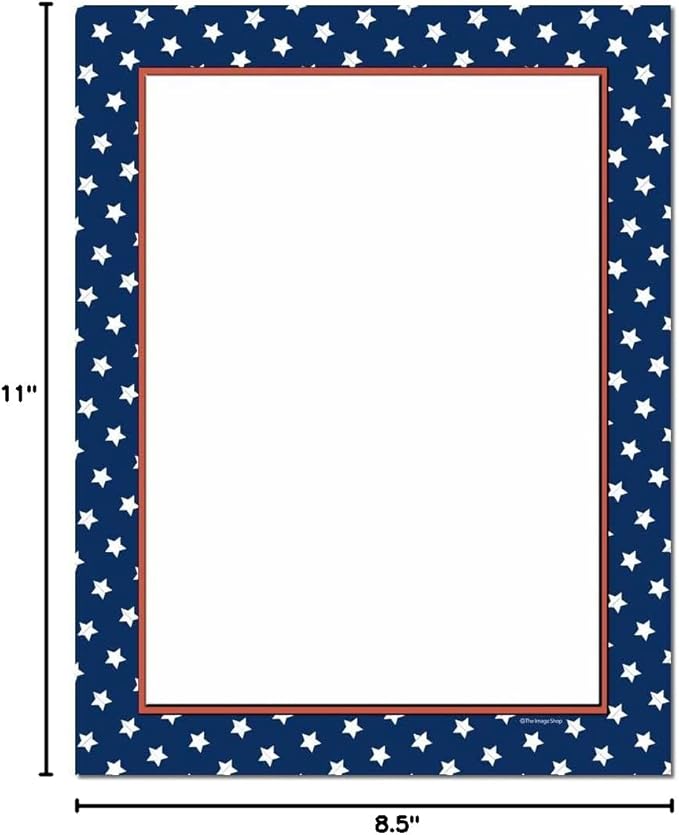 American Stars Letterhead Laser & Inkjet Printer Paper, 100 pack