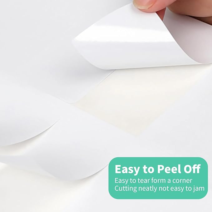 500 Sheets 10 up Labels, 2" x 4" Sticker Printer Paper for Laser/Inkjet Printer, Mailing Blank Labels, Self Adhesive Customizable