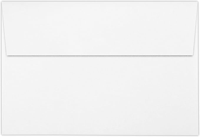 LUXPaper A8 Invitation Envelopes | 5 1/2" x 8 1/8" | Bright White | 24lb. Text | 50 Qty