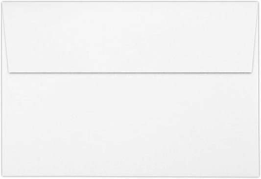 LUXPaper A8 Invitation Envelopes | 5 1/2" x 8 1/8" | Bright White | 24lb. Text | 50 Qty