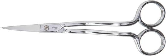 Gingher Double-Curved Embroidery and Appliqu Scissors (6 in.) for Cutting Threads Close to Fabric Sharp and Smooth Cuts