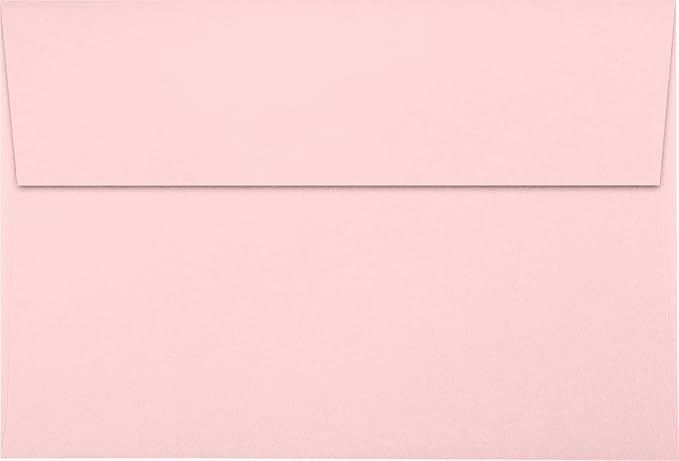 LUXPaper A8 Invitation Envelopes | Peel & Press | 5 1/2" x 8 1/8" | Candy Pink | 80lb. Text | 50 Qty