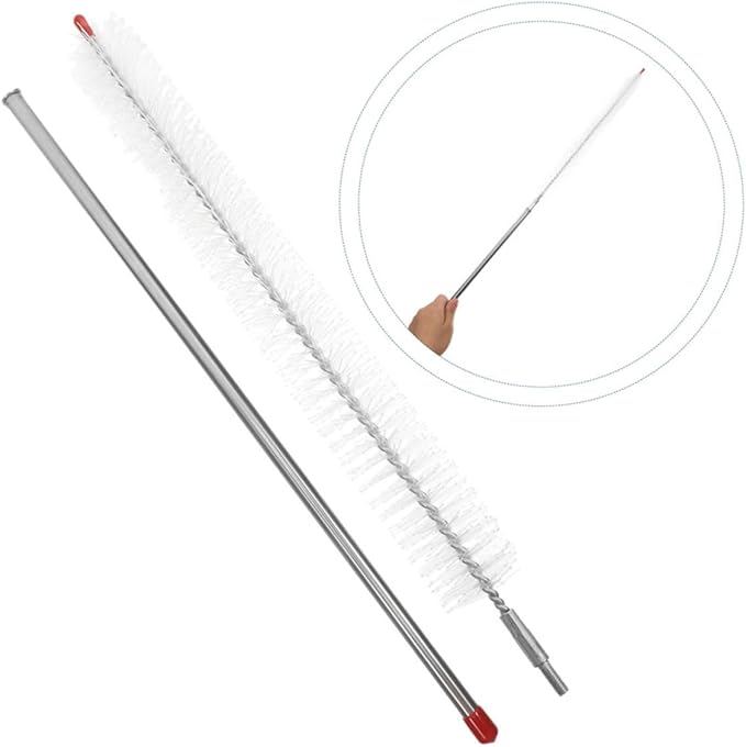ULTECHNOVO 2Pcs Stainless Steel Washing Machine Cleaner Brush with Long Handle for Deep Cleaning Appliances Dryer Lint Brush for Efficient Vent and Refrigerator Maintenance