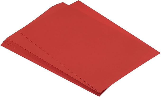 MECCANIXITY 75 Sheets A4 Colored Print Copy Paper 8.5" x 11" Origami Paper Printer Paper 80gsm for Printing, Document Copying, Art Craft, Red