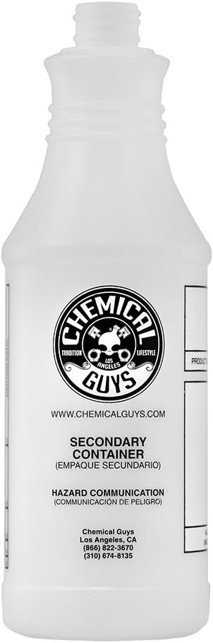Chemical Guys Acc_130 Professional Chemical Resistant Heavy Duty Bottle and Sprayer, 32 oz