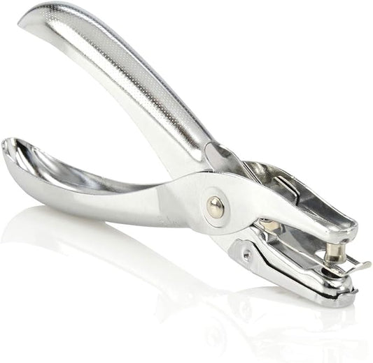 Swingline 1 Hole Punch, 5 Sheet Capacity Hole Puncher, Single Hole Paper Punch, Chrome (74005)